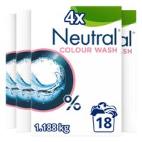 Neutral Color Care parfumvrij waspoeder voor bonte was - 72 wasbeurten