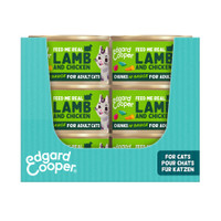 Edgard & Cooper Chunks Lam & Kip natvoer voor volwassen katten - 1,53 kg