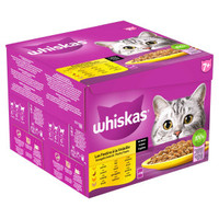 Whiskas 7+ gevogelte-selectie in saus natvoer voor katten - 8,16 kg