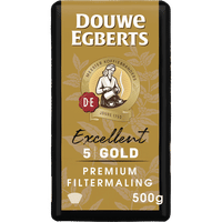 Douwe Egberts Excellent Gold Filtermaling gemalen koffie - 500 gram