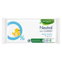 Neutral 0% parfum babydoekjes - 52 stuks