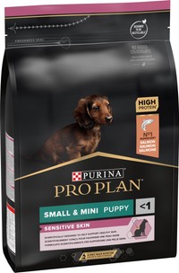 Purina Pro Plan Puppy kleine & mini-rassen voor gevoelige huid zalm hondenbrokken - 3 kg