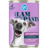 Albert Heijn Stoofpotje lam met pasta en groente natvoer voor volwassen honden - 415 gram