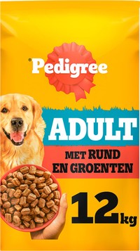 Pedigree Adult rund en groenten hondenbrokken - 12 kg