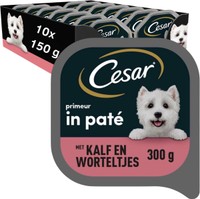 Cesar Primeur kalf & worteltjes natvoer voor volwassen honden - 3 kg