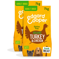 Edgard & Cooper Bio Kalkoen & Bio Kip hondenbrokken - 14 kg
