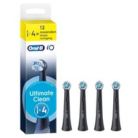 Oral-B iO Ultimate Clean zwarte opzetborstels - 4 stuks