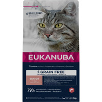 Eukanuba graanvrij Senior zalm kattenbrokken - 8 kg