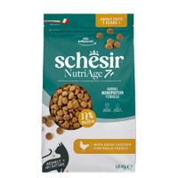 Schesir Complete Nutrition Monoproteïne Nutriage 7+ kip kattenbrokken - 1,5 kg