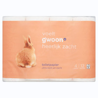 G'woon toiletpapier 4-laags - 12 rollen