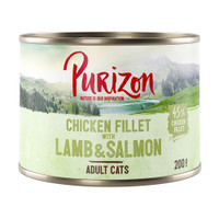 Purizon Adult kipfilet met zalm & lam natvoer voor katten - 1,2 kg