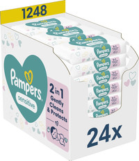 Pampers Sensitive babydoekjes - 1248 stuks
