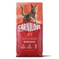 Carnilove Sterilised Active adult rund- en wildvlees kattenbrokken - 6 kg