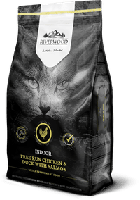 Riverwood Indoor kip, eend & zalm kattenbrokken voor volwassen katten - 6 kg