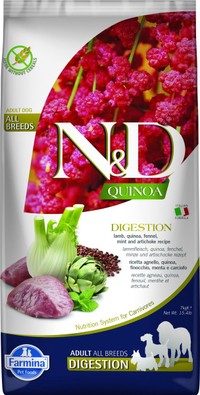 Farmina N&D Quinoa Digestion medium/maxi lam volwassen hondenbrokken - 7 kg