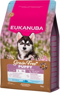 Eukanuba graanvrij puppy voor grote rassen zeevis hondenbrokken - 3 kg