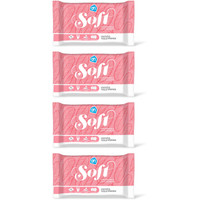 AH soft vochtig toiletpapier - 4 vellen