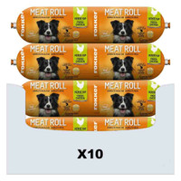 Fokker Meat Roll kip & zalm natvoer voor honden - 8 kg