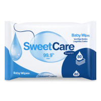Sweet Care Puur & Zacht babydoekjes - 80 stuks