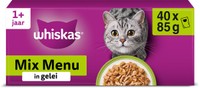 Whiskas Tasty Mix Mixed Menu rund, kip, zalm & tonijn natvoer voor katten - 3,4 kg