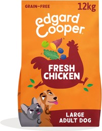 Edgard & Cooper Adult graanvrije hondenbrokken voor grote honden met verse kip - 12 kg