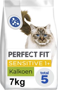 Perfect Fit Sensitive Adult kalkoen kattenbrokken - 7 kg