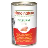 Almo Nature HFC Natural kip met garnalen natvoer voor katten - 2,52 kg
