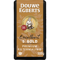Douwe Egberts Excellent Gold Filtermaling gemalen koffie - 500 gram