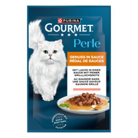 Gourmet Perle Genieten in saus zalm natvoer voor katten - 4,42 kg