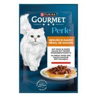 Gourmet Perle Genieten in saus rundvlees natvoer voor katten - 4,42 kg