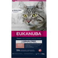 Eukanuba graanvrije Senior zalm kattenbrokken - 10 kg