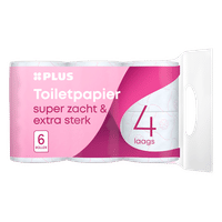 PLUS Classic toiletpapier 4-laags - 6 rollen