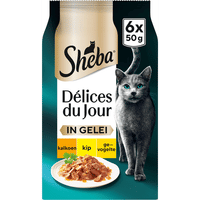 Sheba Délices du Jour Gevogelte Selectie in gelei natvoer voor katten - 300 gram