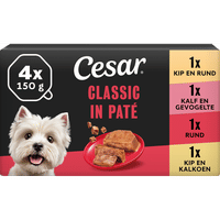 Cesar Classic Paté natvoer voor volwassen honden - 600 gram