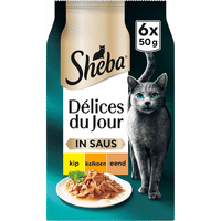 Sheba Délices du Jour Gevogelte Selectie in saus natvoer voor katten - 300 gram