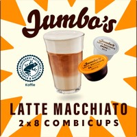 Jumbo Premium Latte Macchiato koffiecups - 16 stuks