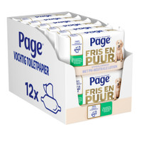 12x Page vochtig toiletpapier fris en puur 38 stuks