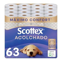 Scottex Gewatteerd toiletpapier 3-laags - 63 rollen