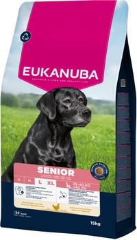 Eukanuba Life Care Senior Kip hondenbrokken voor grote rassen - 15 kg