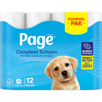 Page Compleet Schoon toiletpapier 2-laags - 12 rollen