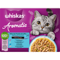 Whiskas Aromatic Selection zalige zeevruchten in saus natvoer voor katten - 1,02 kg