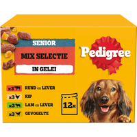Pedigree Senior Mix Selectie in gelei natvoer voor honden - 1,2 kg