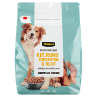 Jumbo Adult brokkenmix met kip, rund, groenten & rijst hondenbrokken - 4 kg