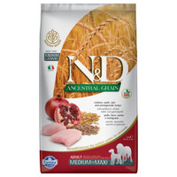 Farmina N&D Ancestral Grain Volwassen Medium & Maxi kip, spelt, haver & granaatappel hondenbrokken - 12 kg