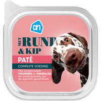 Albert Heijn Paté met rund en kip natvoer voor volwassen honden - 150 gram