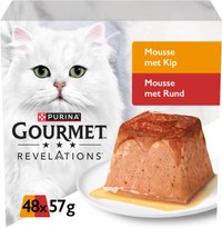 Gourmet Revelations Mousse kip & rund natvoer voor katten - 2,74 kg