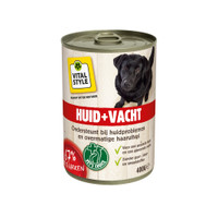 Vitalstyle Huid & Vacht natvoer voor honden - 400 gram