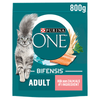 Purina One Adult rijk aan zalm kattenbrokken - 800 gram