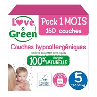 LOVE & GREEN luiers maat 5 - 160 stuks