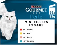 Gourmet Perle Mix Land en Zee natvoer voor volwassen katten - 8,16 kg